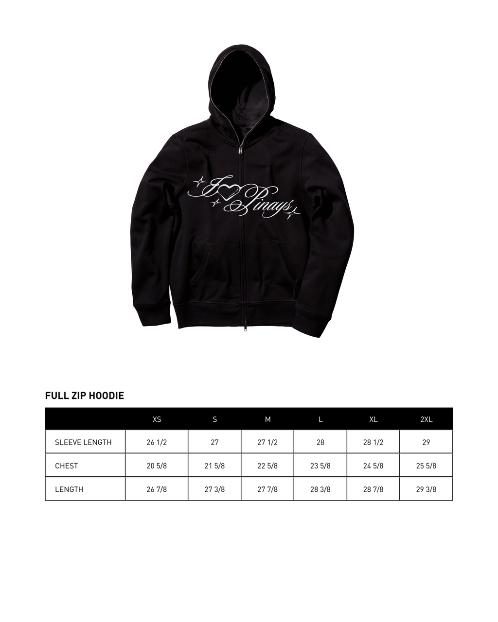 Nonchalant Unisex Full Zip Up Hoodie