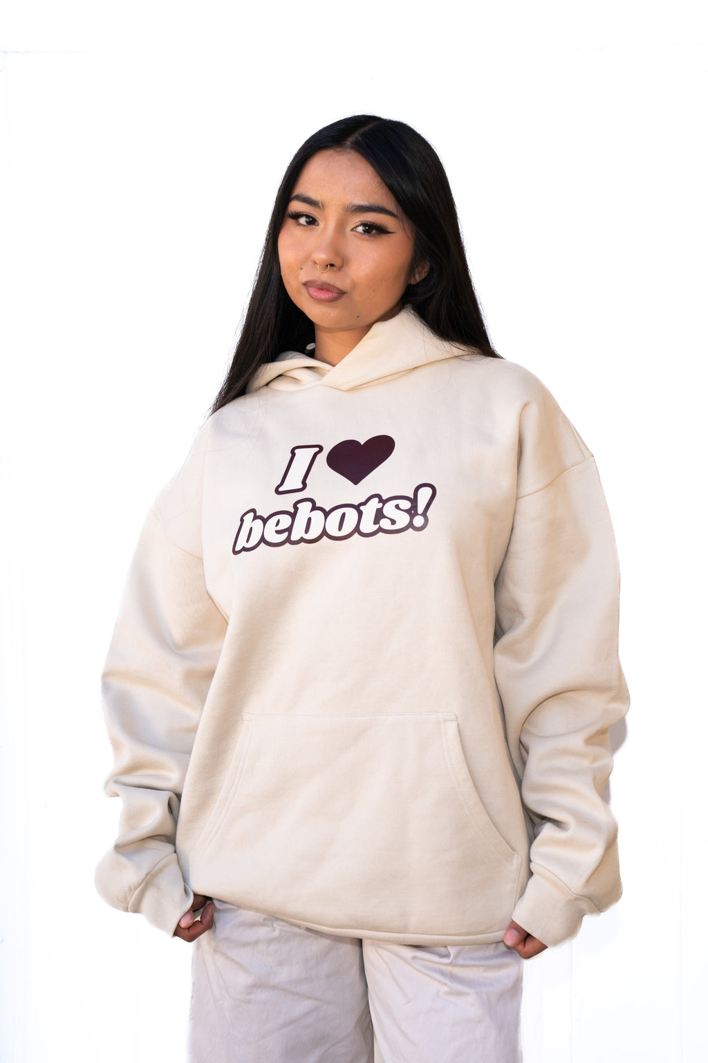 I 🤎 Bebots! Heavyweight Hoodie