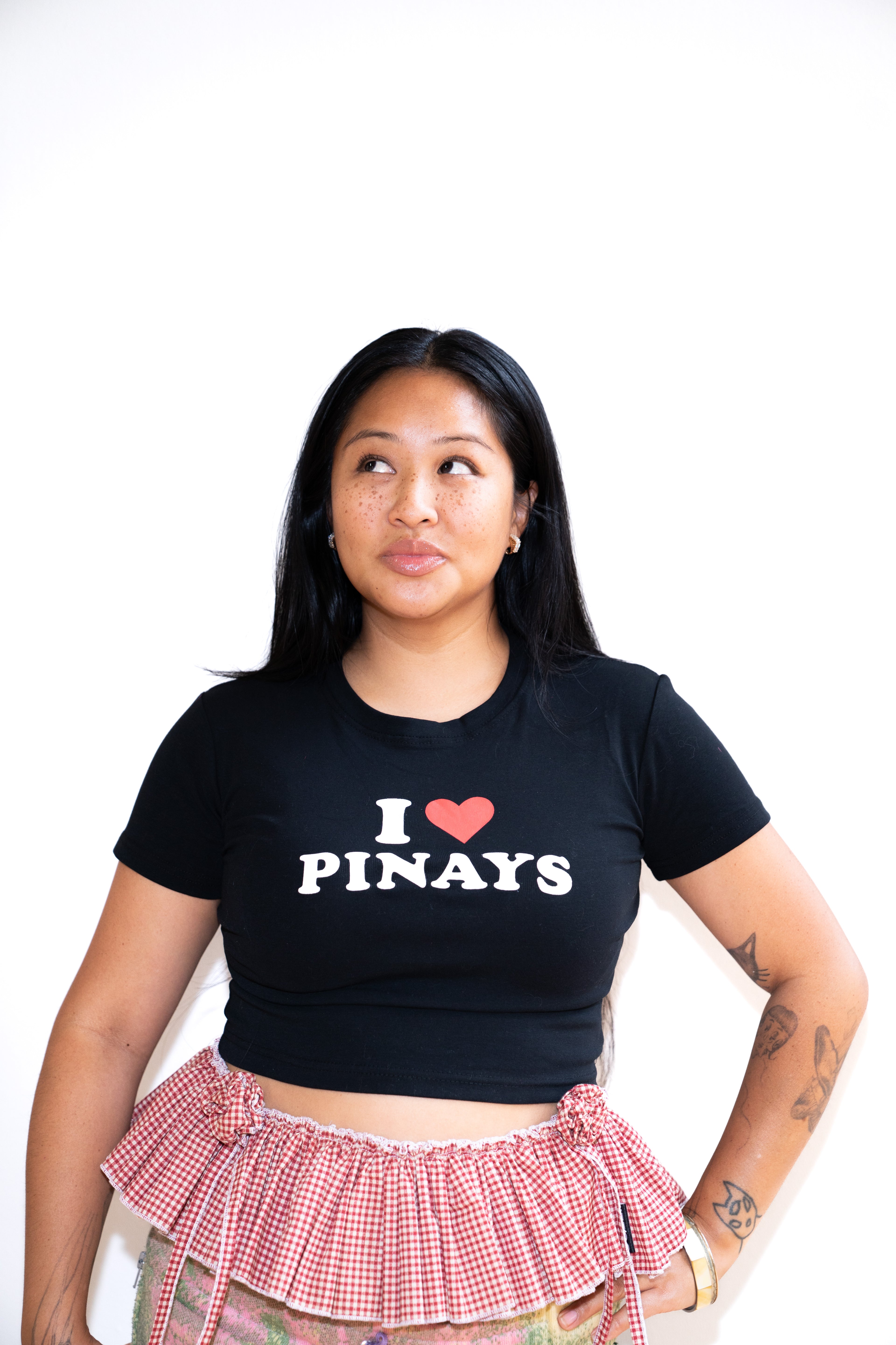 Black Cropped Baby Tee