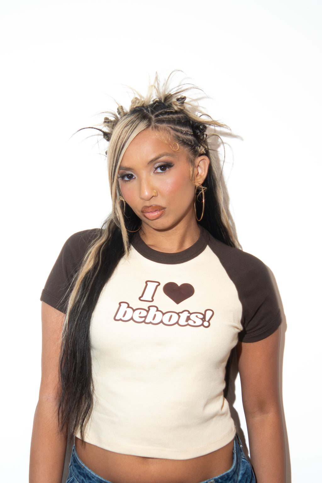 I 🤎 Bebots Women's Raglan