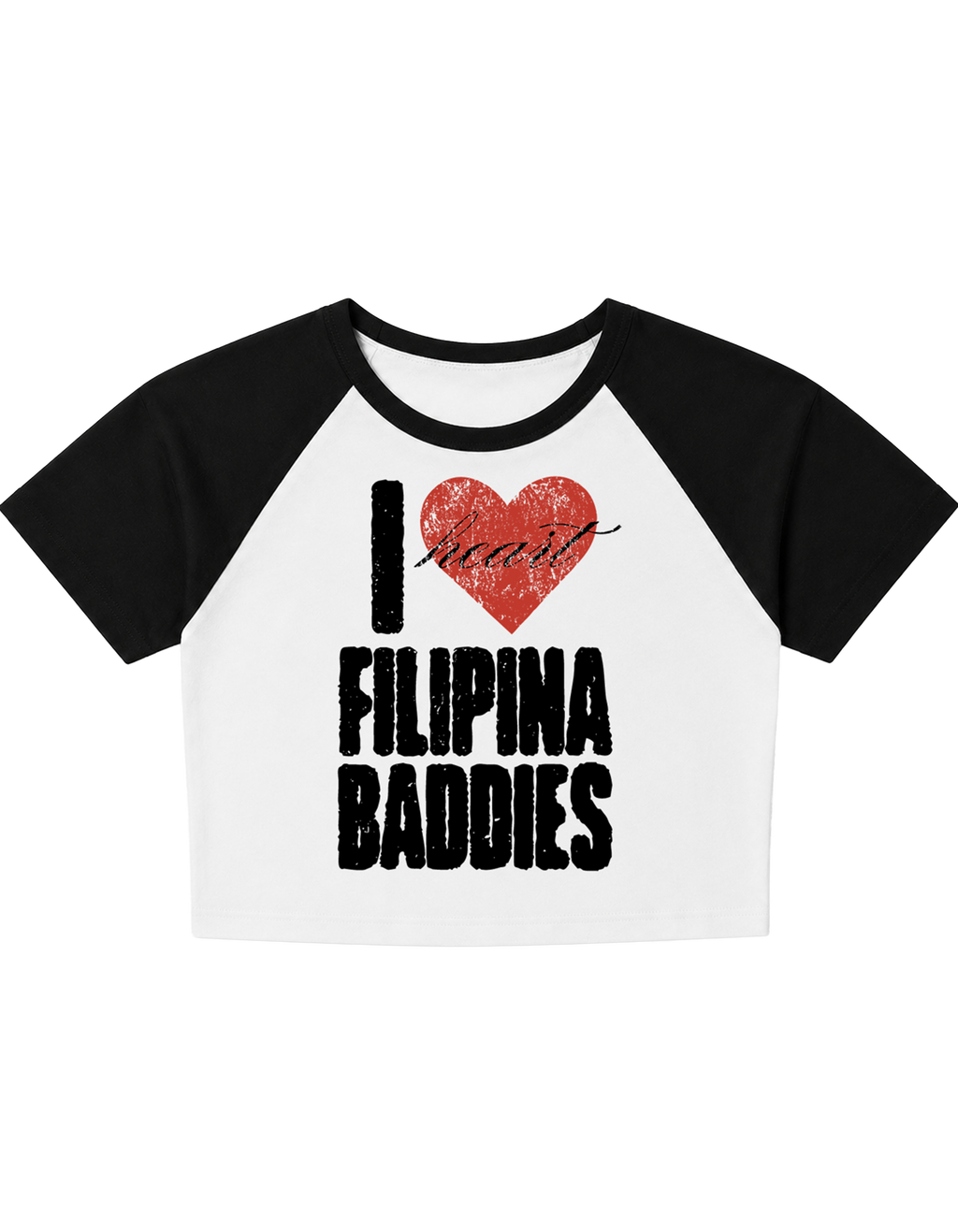 Chalant I ❤️ FILPINA BADDIES Women's Cropped Raglan