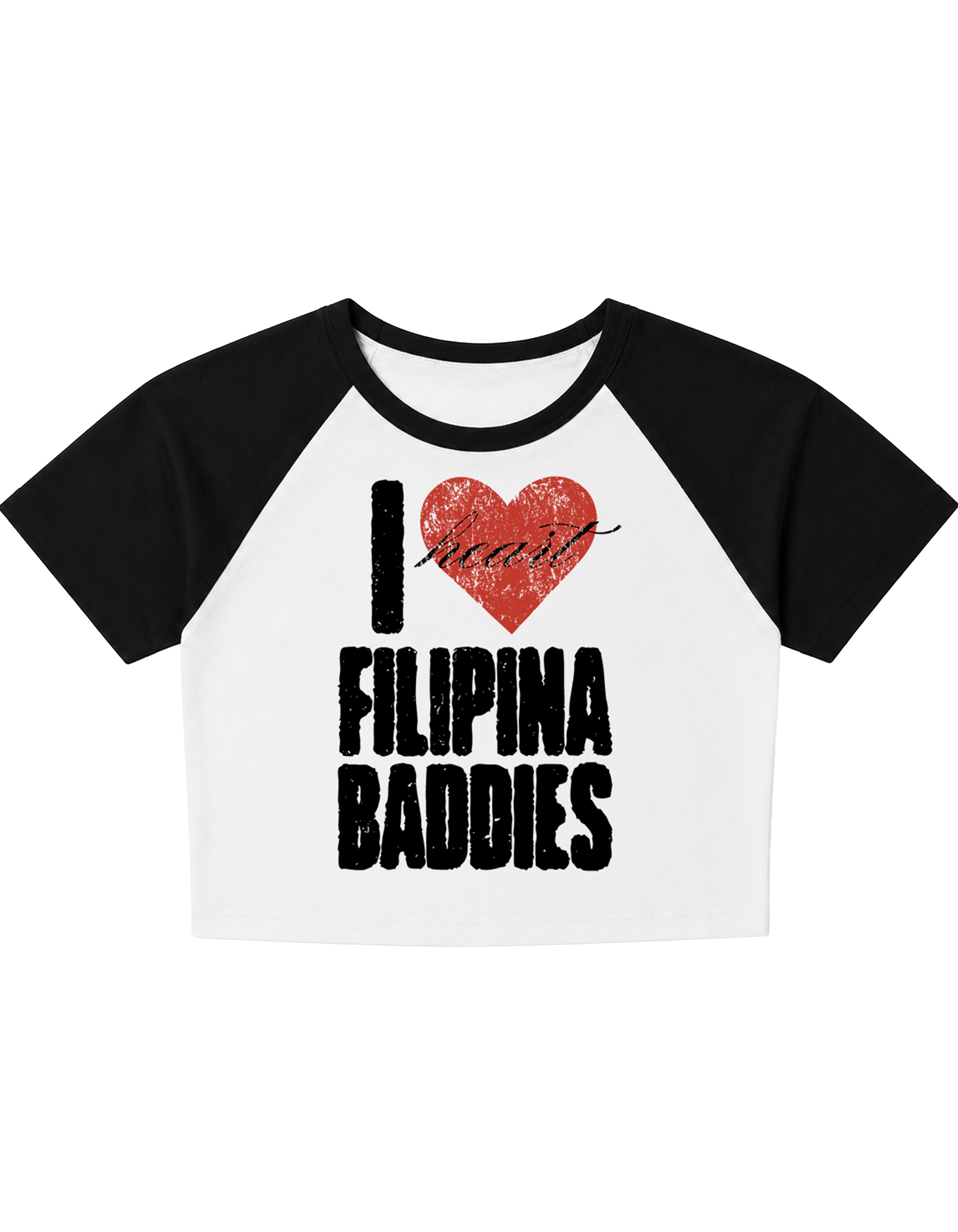 Chalant I ❤️ FILPINA BADDIES Women's Cropped Raglan