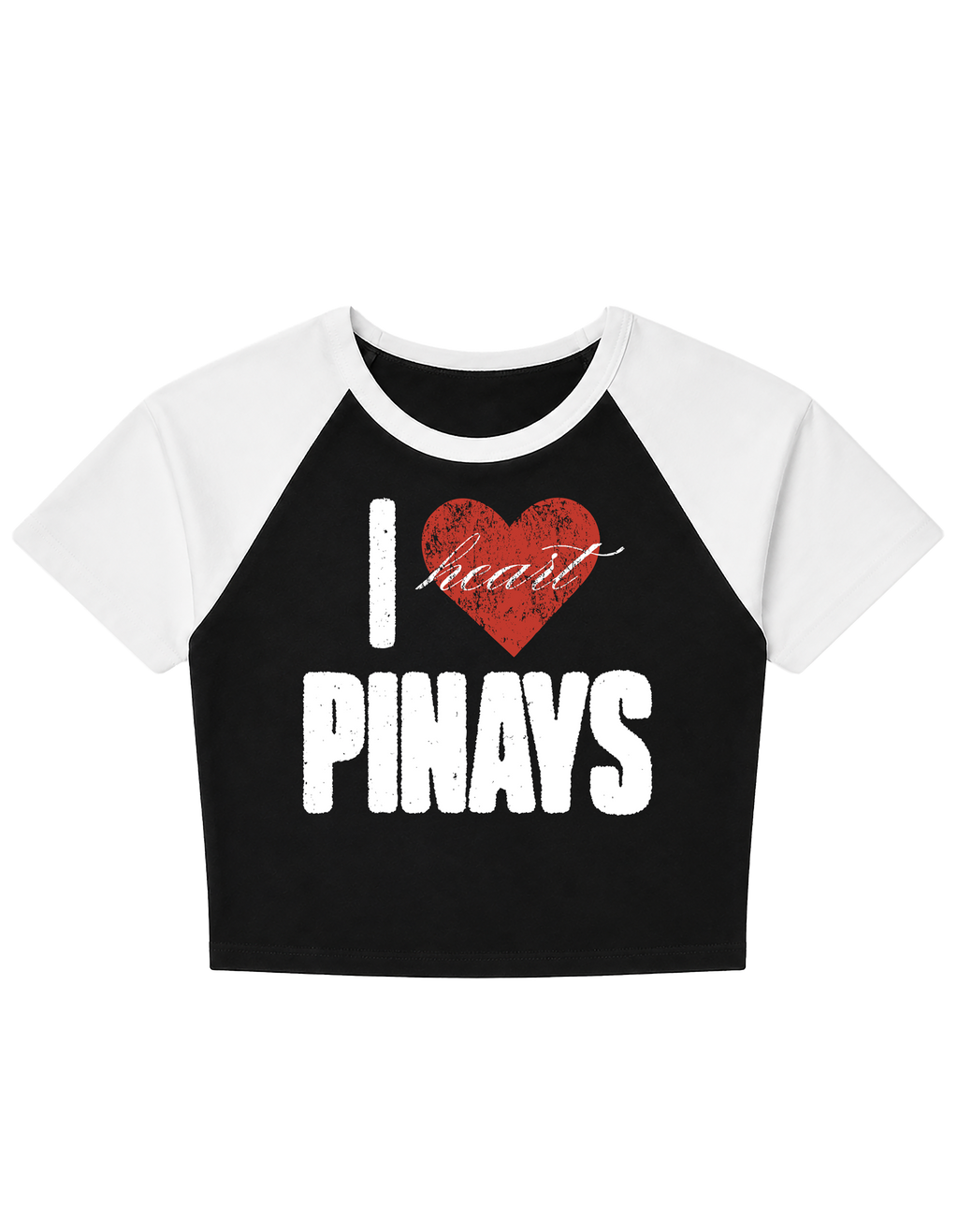Chalant I ❤️ PINAYS Women's Cropped Raglan