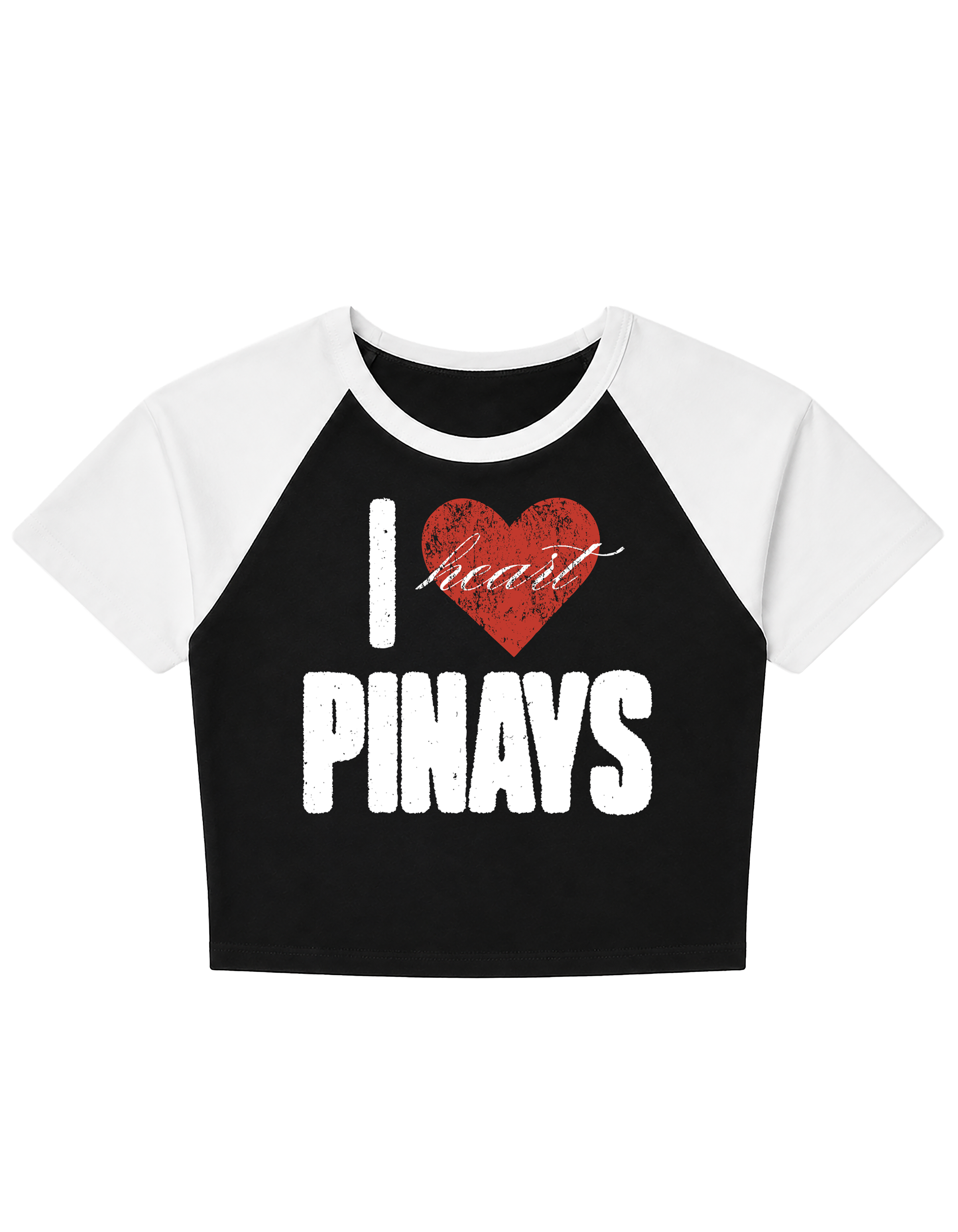 Chalant I ❤️ PINAYS Women's Cropped Raglan