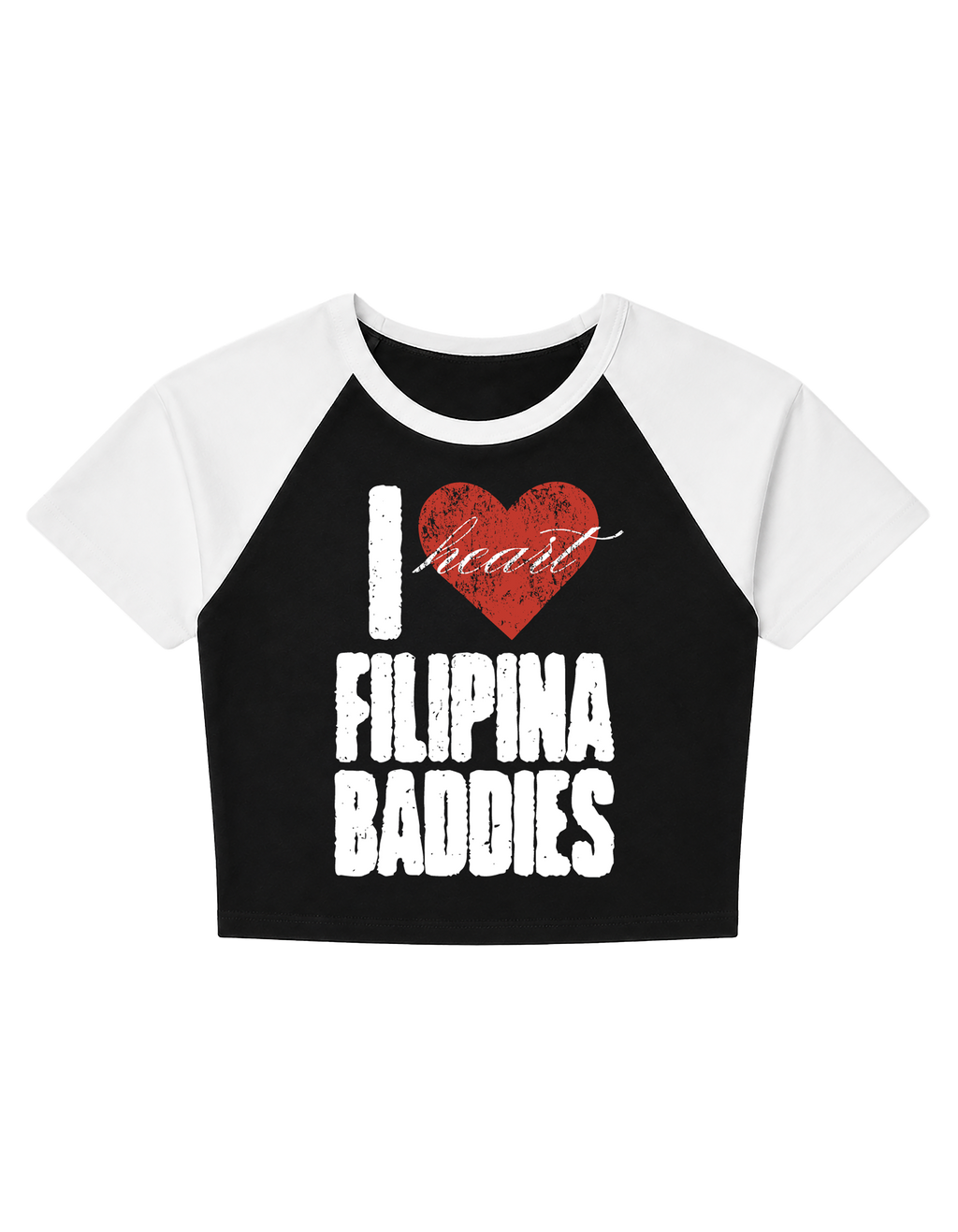 Chalant I ❤️ FILPINA BADDIES Women's Cropped Raglan