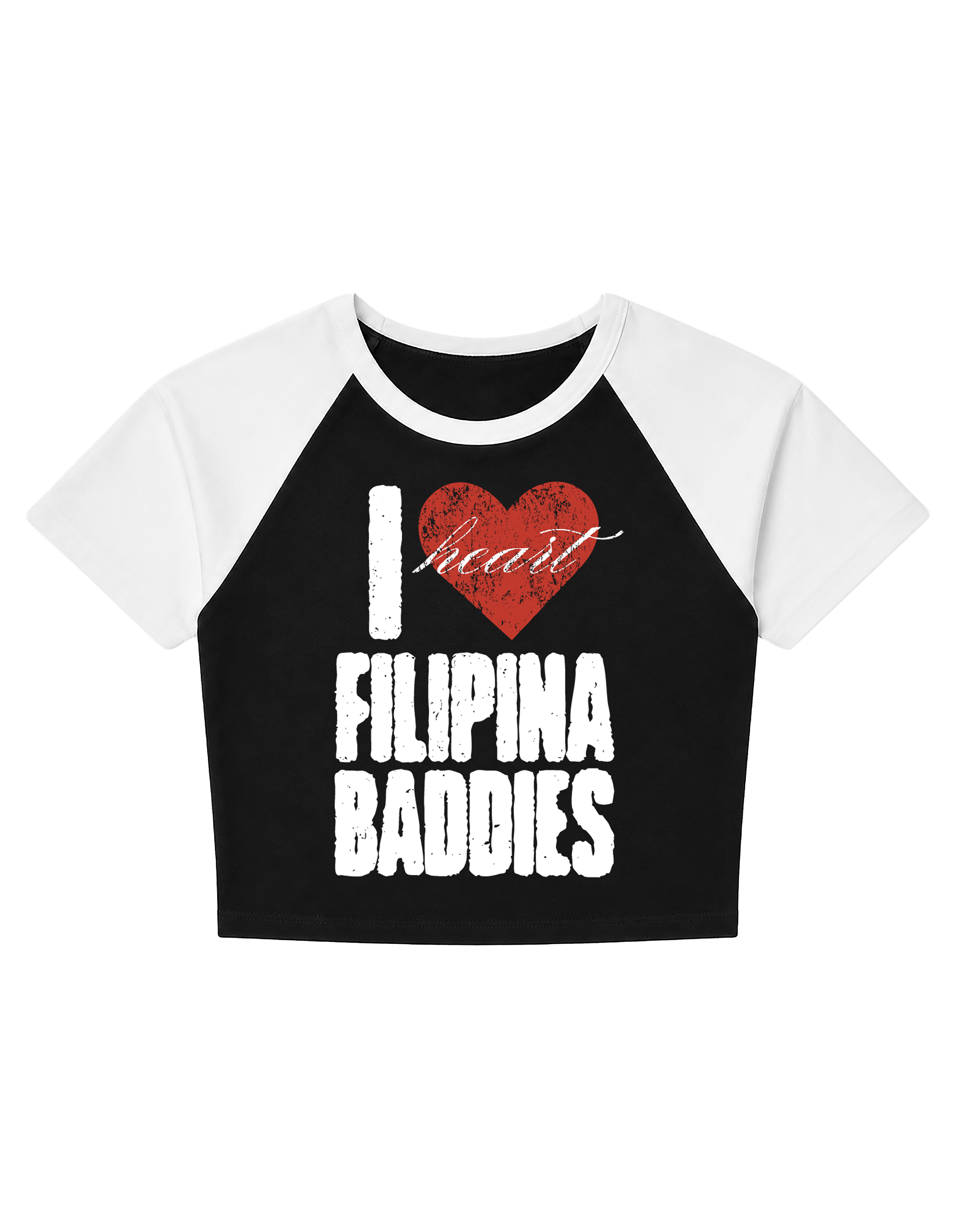 Chalant I ❤️ FILPINA BADDIES Women's Cropped Raglan
