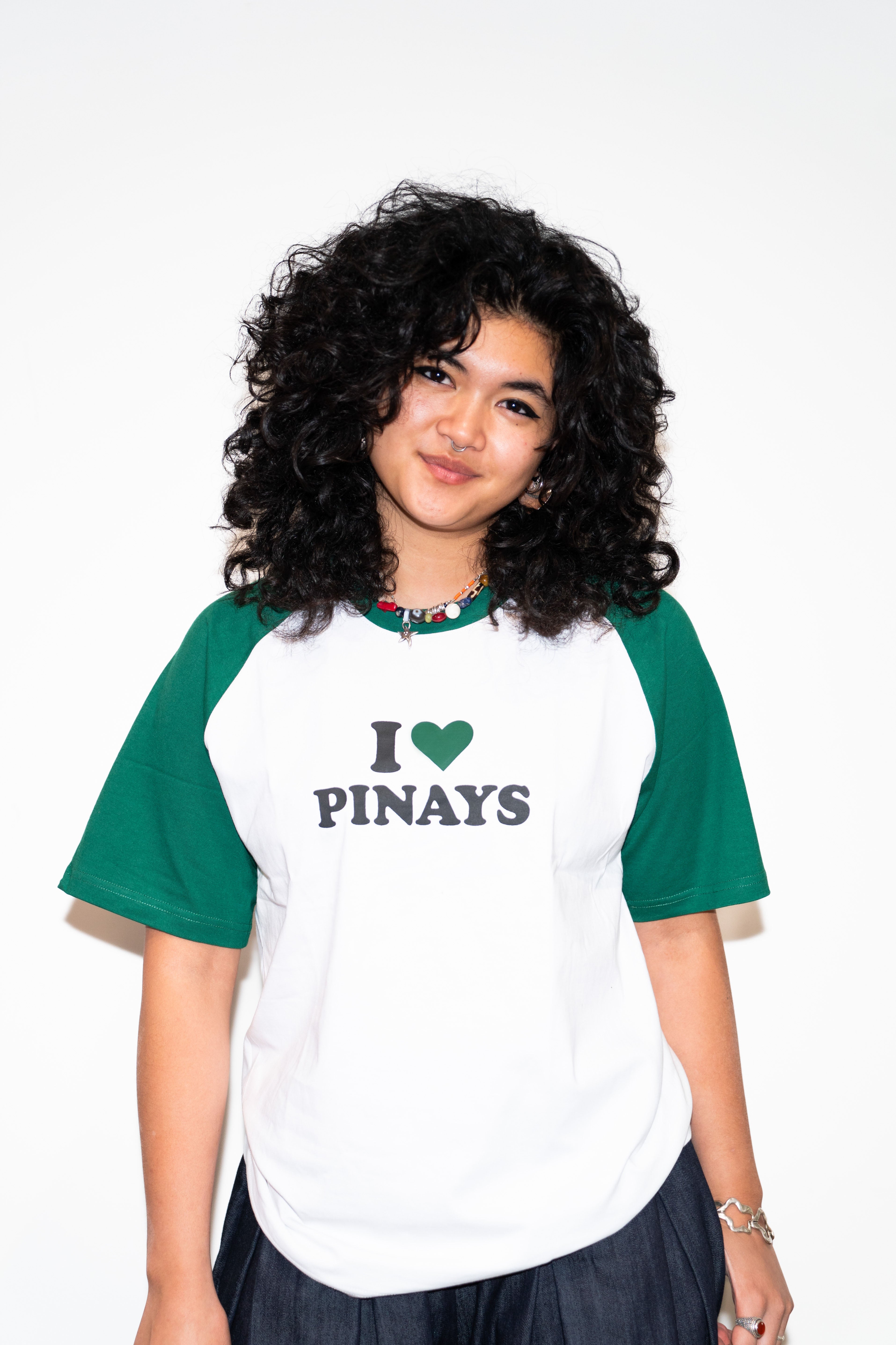 I ❤️ PINAYS Unisex Green Raglan